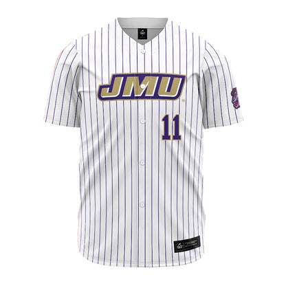 JMU - NCAA Baseball : Ryan Gocio - White Jersey-0