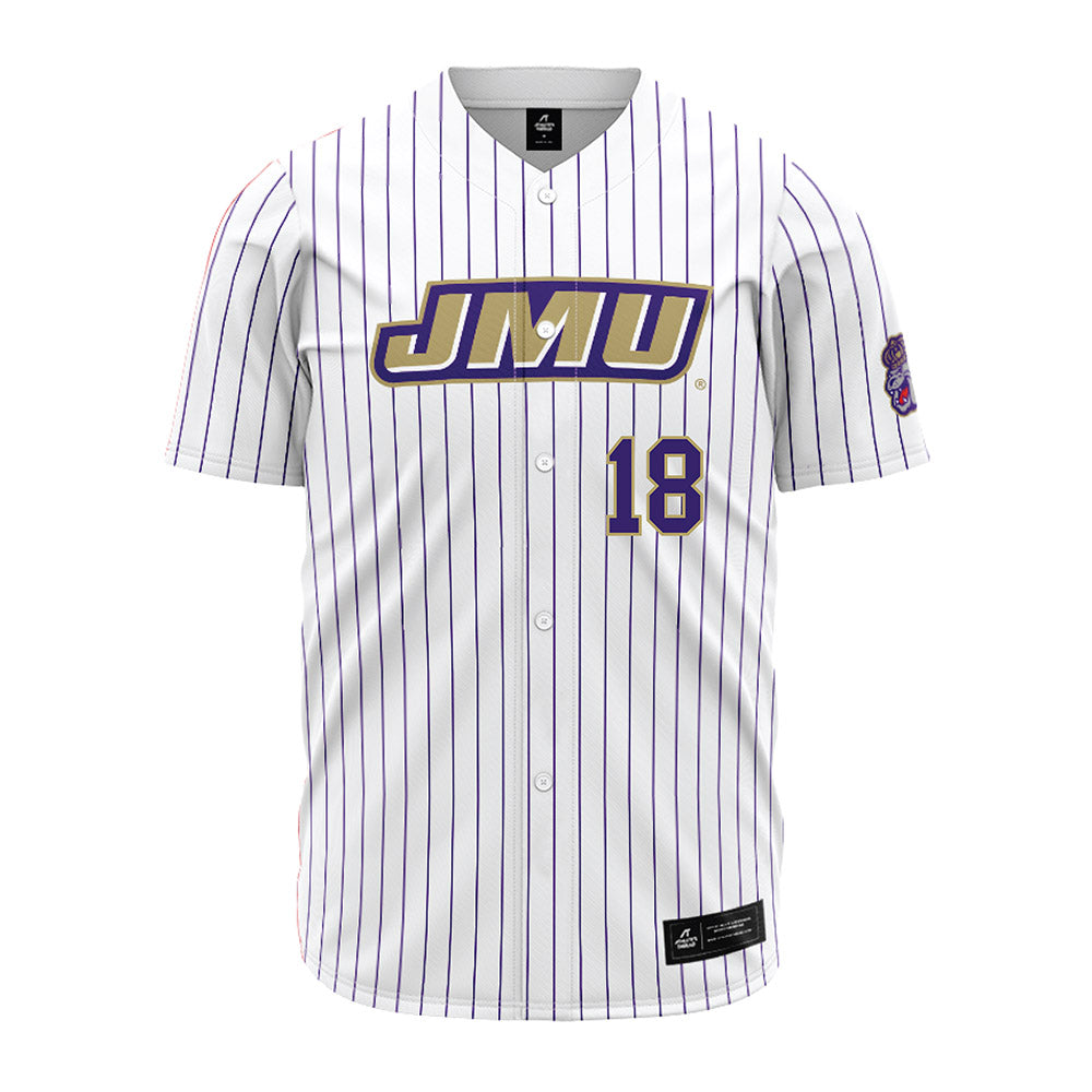 JMU - NCAA Baseball : Jack Anderson - White Jersey-0