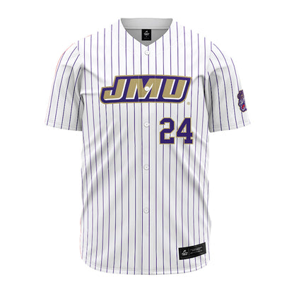 JMU - NCAA Baseball : Jack Guerrero - White Jersey-0