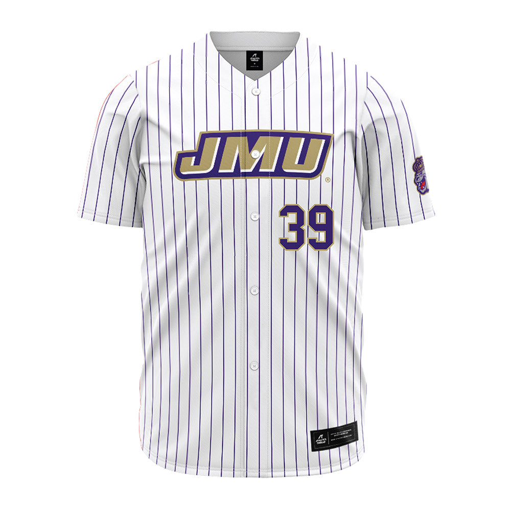 JMU - NCAA Baseball : Griffin Madden - White Jersey-0