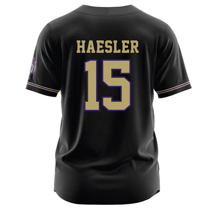 JMU - NCAA Baseball : Keegan Haesler - Black Jersey-1