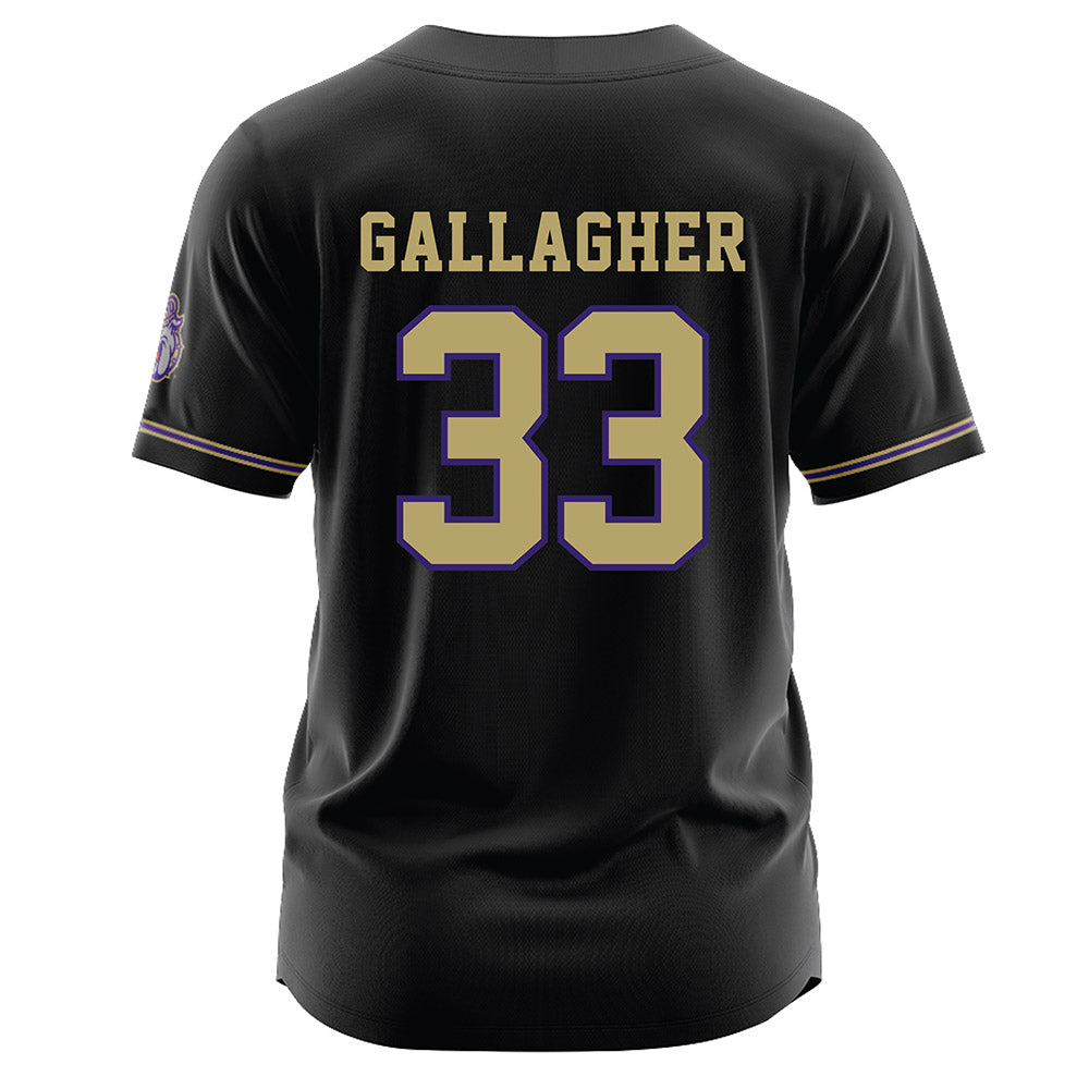 JMU - NCAA Baseball : Aiden Gallagher - Black Jersey-1
