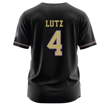 JMU - NCAA Baseball : Tyler Lutz - Black Jersey-1