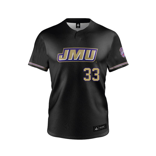 JMU - NCAA Baseball : Aiden Gallagher - Black Jersey-0