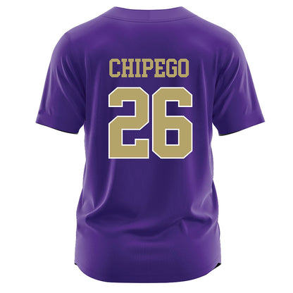 JMU - NCAA Softball : Hannah Chipego - Purple Jersey-1