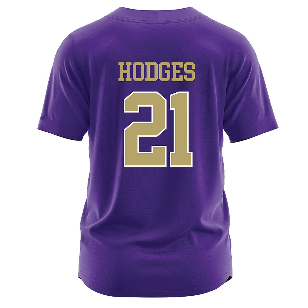 JMU - NCAA Softball : Ava Hodges - Purple Jersey-1