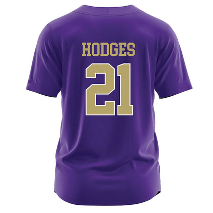 JMU - NCAA Softball : Ava Hodges - Purple Jersey-1