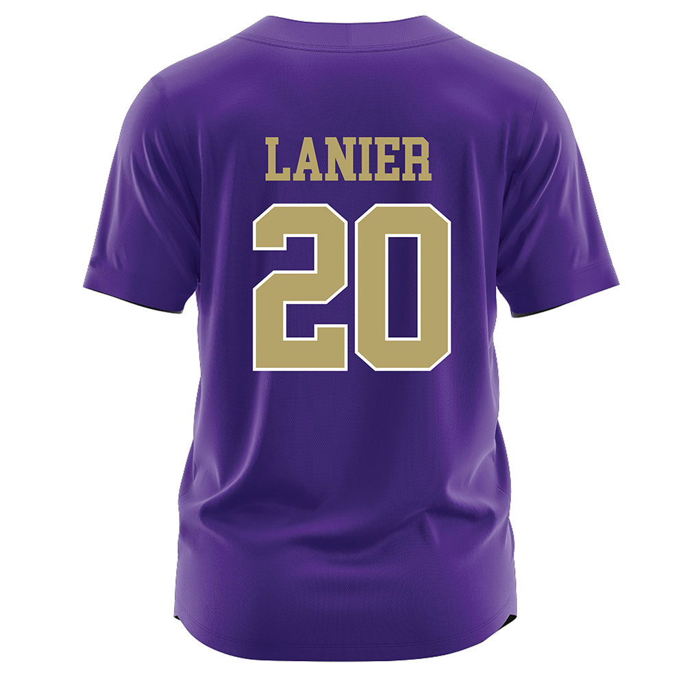 JMU - NCAA Softball : BK Lanier - Purple Jersey-1