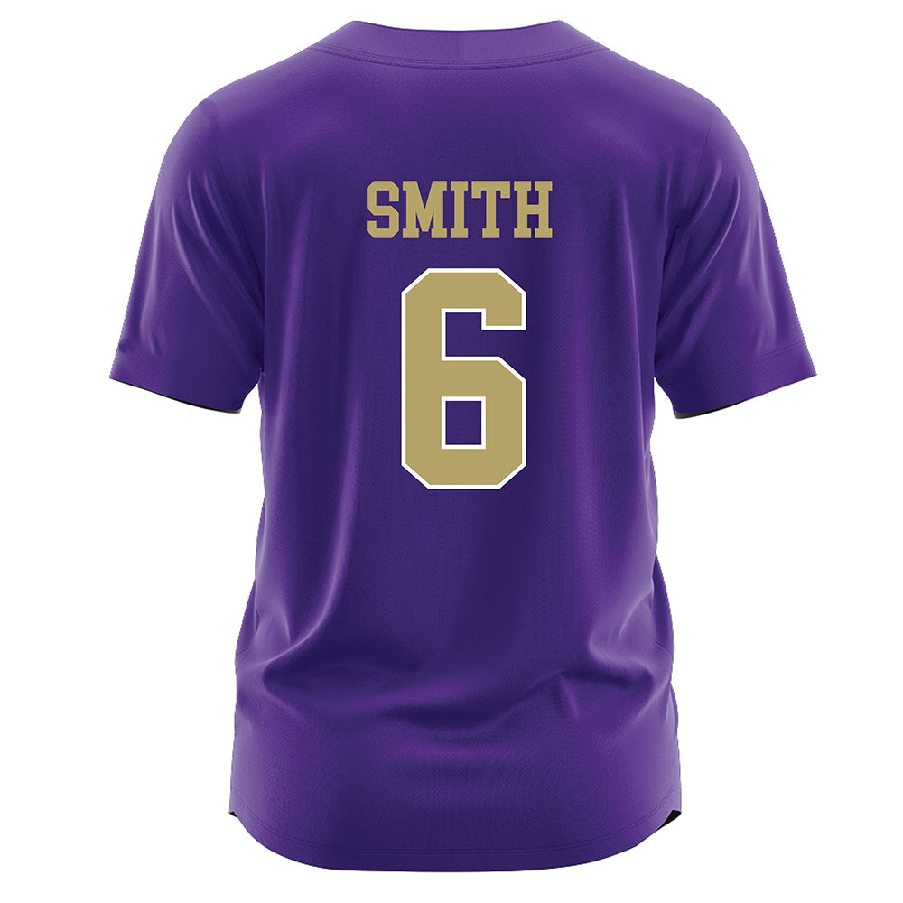 JMU - NCAA Softball : Lili Smith - Purple Jersey-1