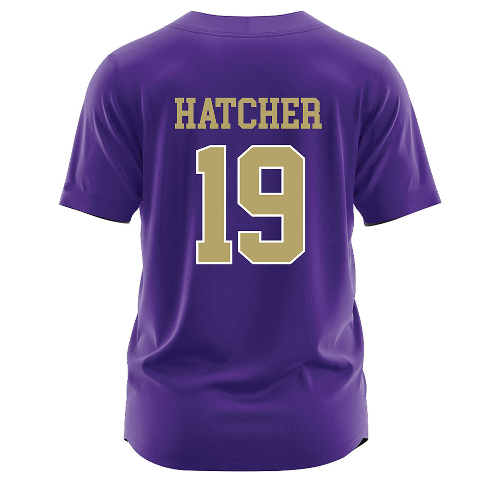 JMU - NCAA Softball : E.G. Hatcher - Purple Jersey-1