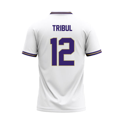 JMU - NCAA Softball : Mia Tribul - White Jersey-1