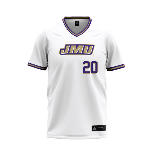JMU - NCAA Softball : BK Lanier - White Jersey-0