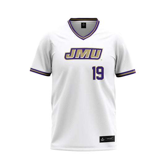 JMU - NCAA Softball : E.G. Hatcher - White Jersey-0