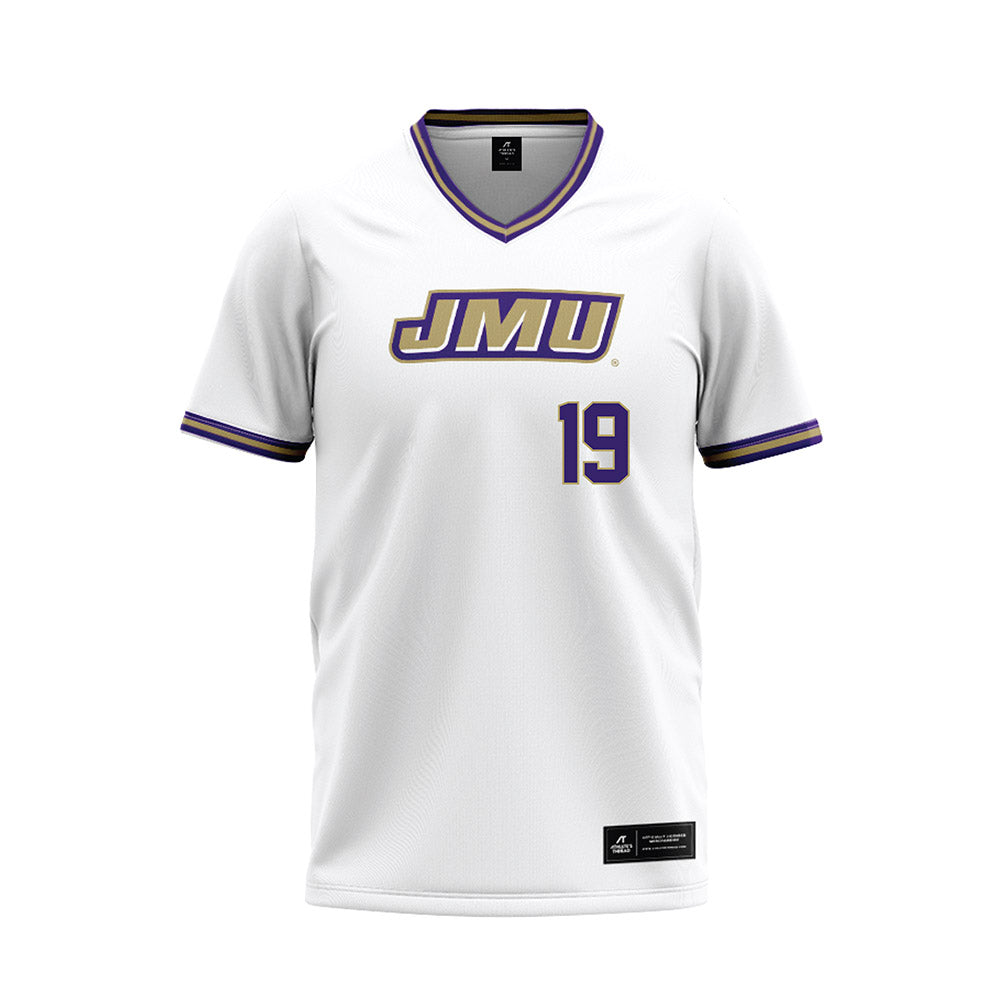 JMU - NCAA Softball : Emma Jo Evans - White Jersey-0