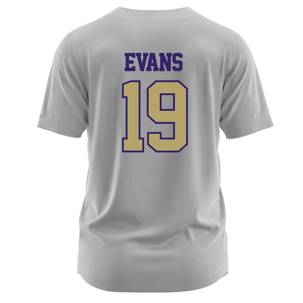 JMU - NCAA Softball : Emma Jo Evans - Grey Jersey-1