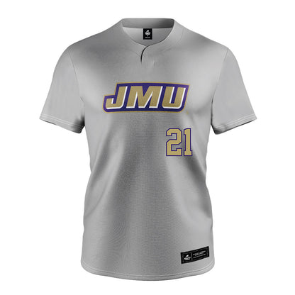 JMU - NCAA Softball : Ava Hodges - Grey Jersey-0