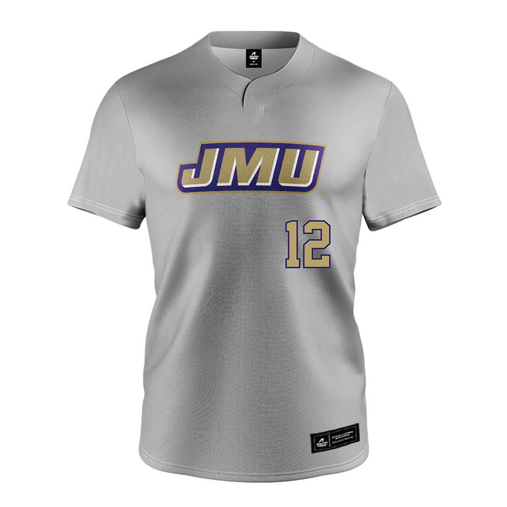 JMU - NCAA Softball : Mia Tribul - Grey Jersey-0