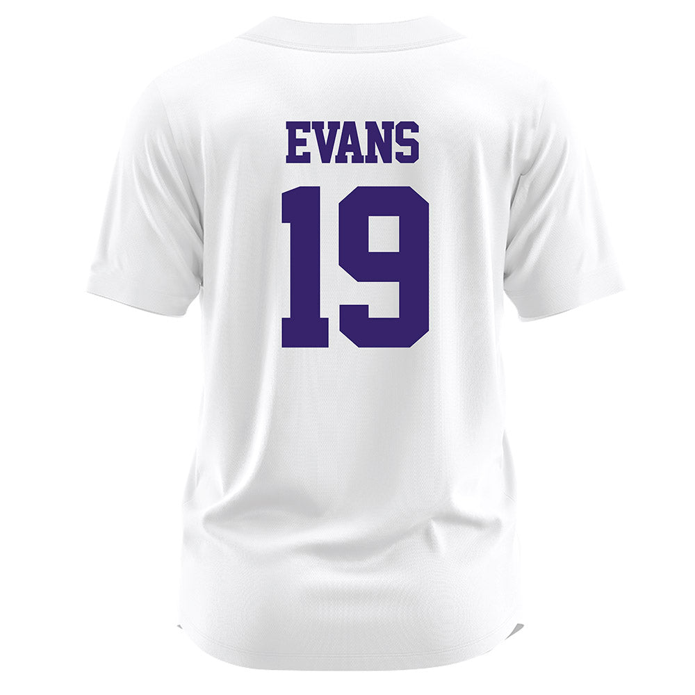 JMU - NCAA Softball : Emma Jo Evans - White Jersey-1