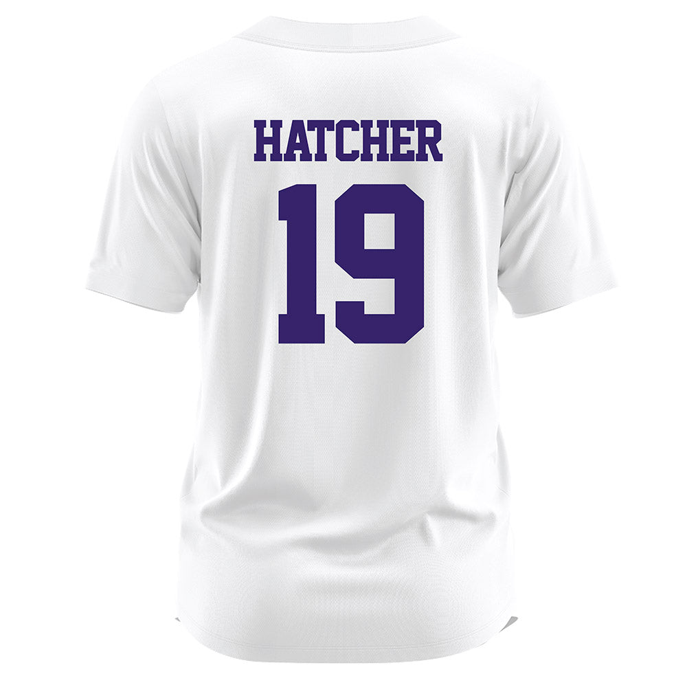 JMU - NCAA Softball : E.G. Hatcher - White Jersey-1