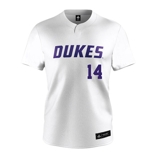 JMU - NCAA Softball : Taylor Johnson - White Jersey-0