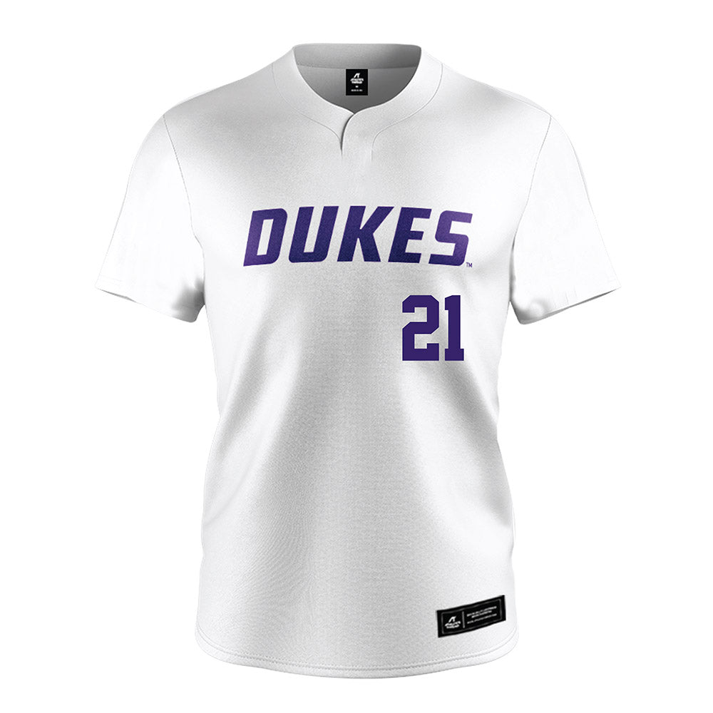 JMU - NCAA Softball : Ava Hodges - White Jersey-0