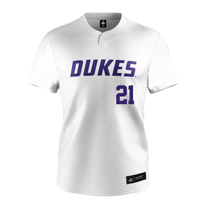 JMU - NCAA Softball : Ava Hodges - White Jersey-0