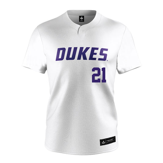JMU - NCAA Softball : Ava Hodges - White Jersey-0