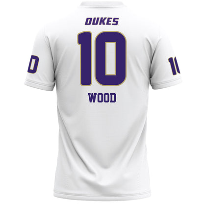 JMU - NCAA Women's Lacrosse : Sammy Wood - White Lacrosse Jersey-1