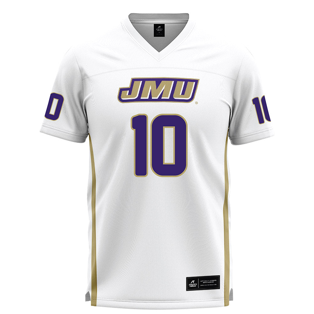 JMU - NCAA Women's Lacrosse : Sammy Wood - White Lacrosse Jersey-0