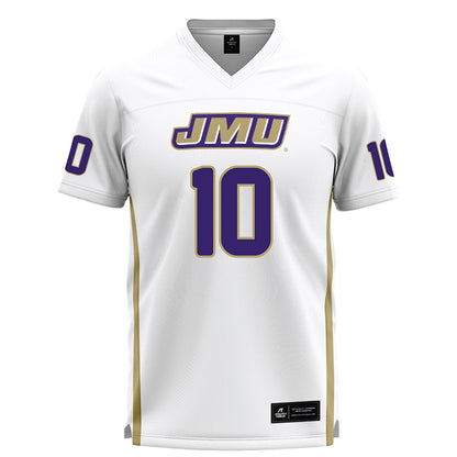 JMU - NCAA Women's Lacrosse : Sammy Wood - White Lacrosse Jersey-0