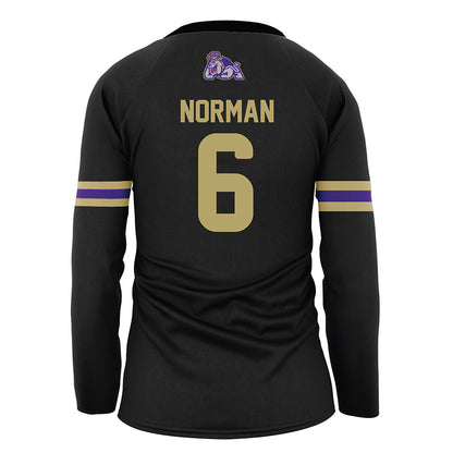 JMU - NCAA Women's Volleyball : Addie Norman - Black Volleyball Jersey-1