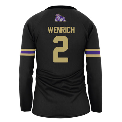 JMU - NCAA Women's Volleyball : Grace Wenrich - Black Volleyball Jersey-1