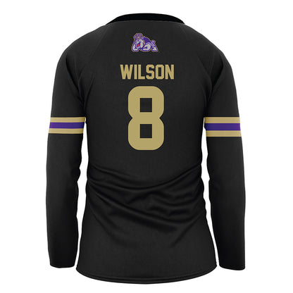 JMU - NCAA Women's Volleyball : Anna Wilson - Black Volleyball Jersey-1