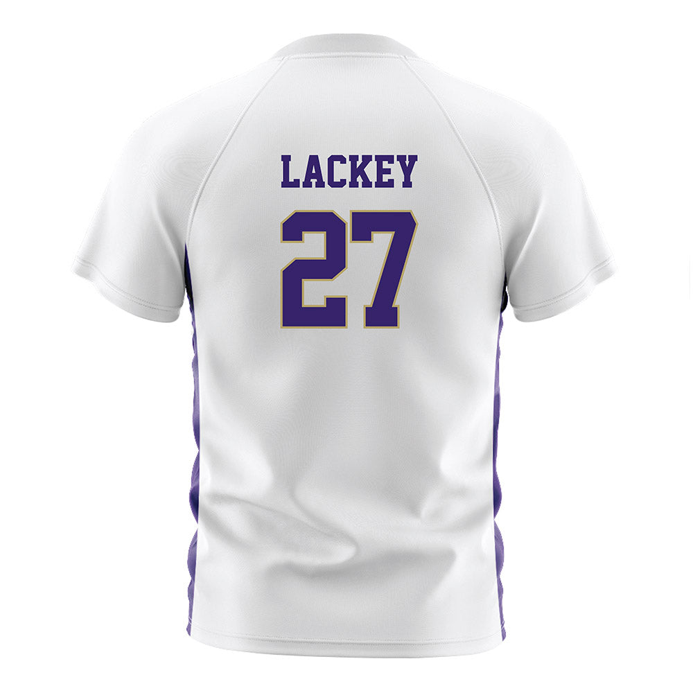 JMU - NCAA Women's Soccer : Ginny Lackey - White Soccer Jersey-1