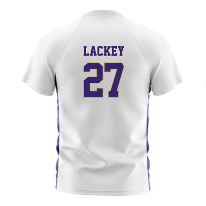JMU - NCAA Women's Soccer : Ginny Lackey - White Soccer Jersey-1