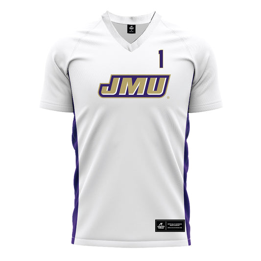 JMU - NCAA Women's Soccer : Kennedy Rist - White Soccer Jersey-0