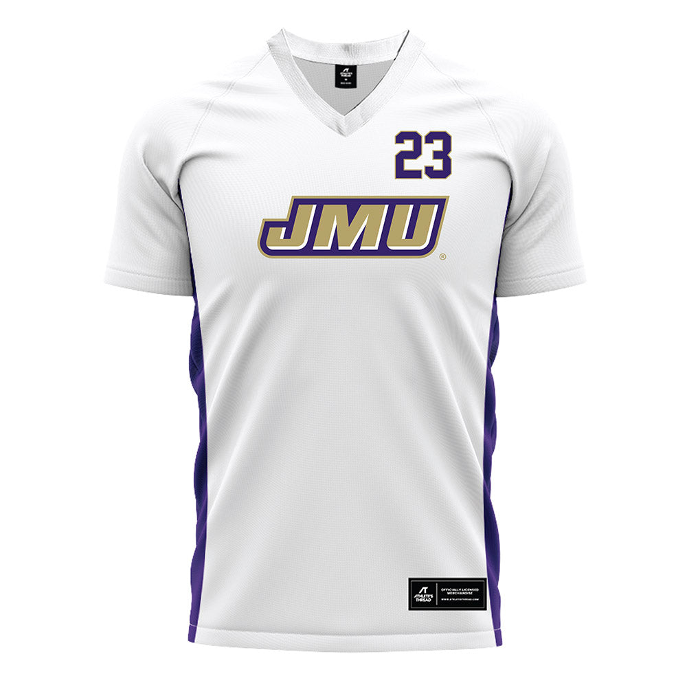 JMU - NCAA Women's Soccer : Kata Szombati - White Soccer Jersey-0