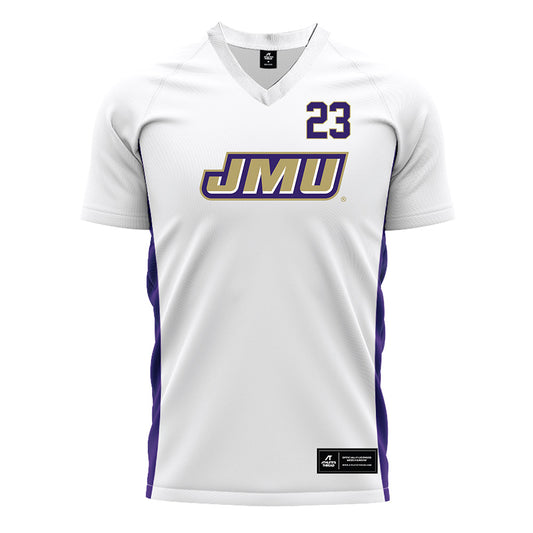 JMU - NCAA Women's Soccer : Kata Szombati - White Soccer Jersey-0