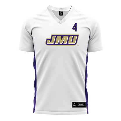 JMU - NCAA Women's Soccer : Emily Graeca - White Soccer Jersey-0