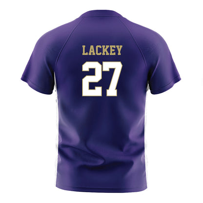 JMU - NCAA Women's Soccer : Ginny Lackey - Purple Soccer Jersey-1