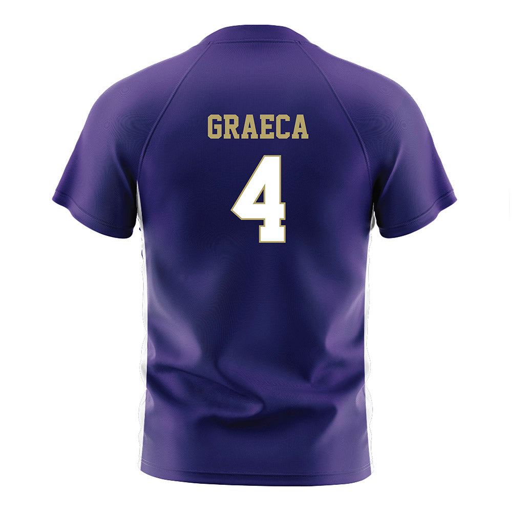 JMU - NCAA Women's Soccer : Emily Graeca - Purple Soccer Jersey-1