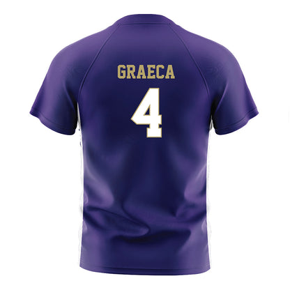 JMU - NCAA Women's Soccer : Emily Graeca - Purple Soccer Jersey-1