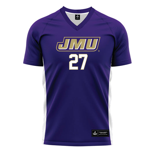 JMU - NCAA Women's Soccer : Ginny Lackey - Purple Soccer Jersey-0