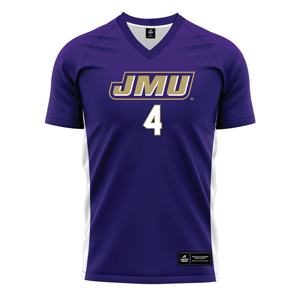 JMU - NCAA Women's Soccer : Emily Graeca - Purple Soccer Jersey-0