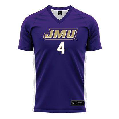 JMU - NCAA Women's Soccer : Emily Graeca - Purple Soccer Jersey-0