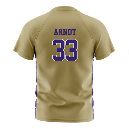 JMU - NCAA Women's Soccer : Aleigha Arndt - Gold Soccer Jersey-1