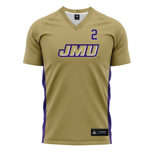 JMU - NCAA Women's Soccer : Audrey Orrock - Gold Soccer Jersey-0