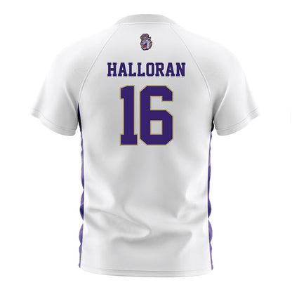 JMU - NCAA Men's Soccer : Smith Halloran - White Soccer Jersey-1