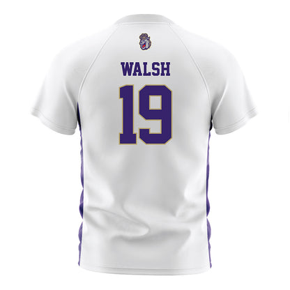 JMU - NCAA Men's Soccer : Ryan Walsh - White Soccer Jersey-1