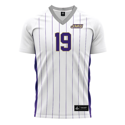 JMU - NCAA Men's Soccer : Ryan Walsh - White Soccer Jersey-0
